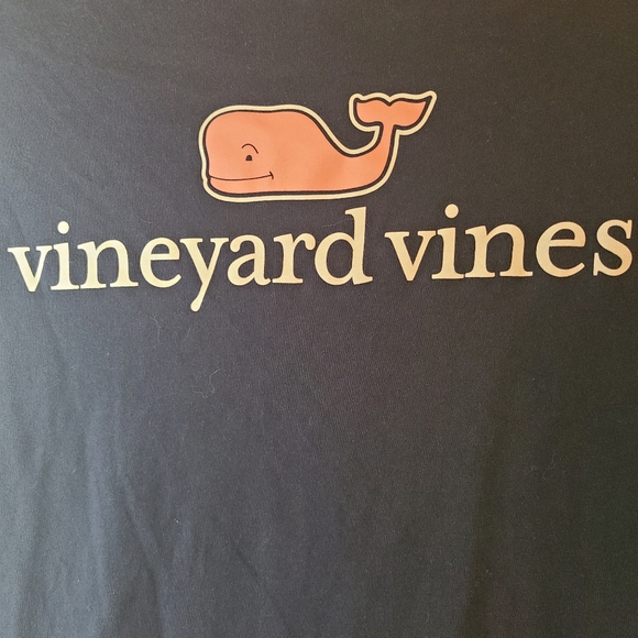 Vineyard Vines Navy Long-Sleeve Pocket Tee Pink Whale Men’s XXL - Picture 10 of 10